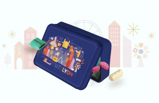 [230926_6394] Assortiments spécialités de Lyon - VOISIN (060304- Boite métal QUAI DE SAONE- 280g)